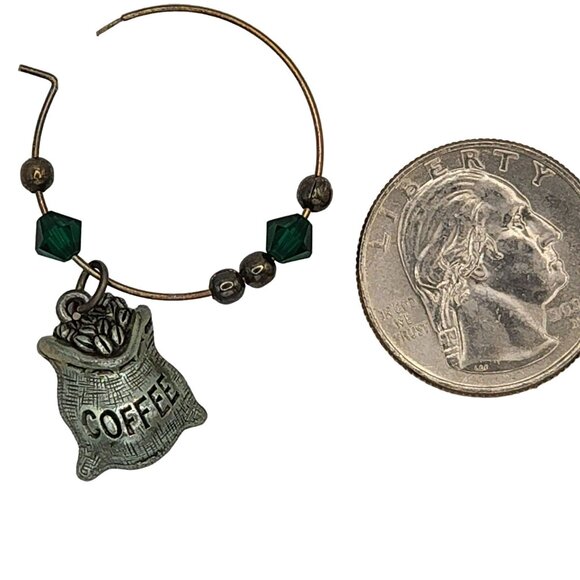 "Heres Your Drink" Swarovski Crystal Drink Charms Set Of 6 - Picture 5 of 5